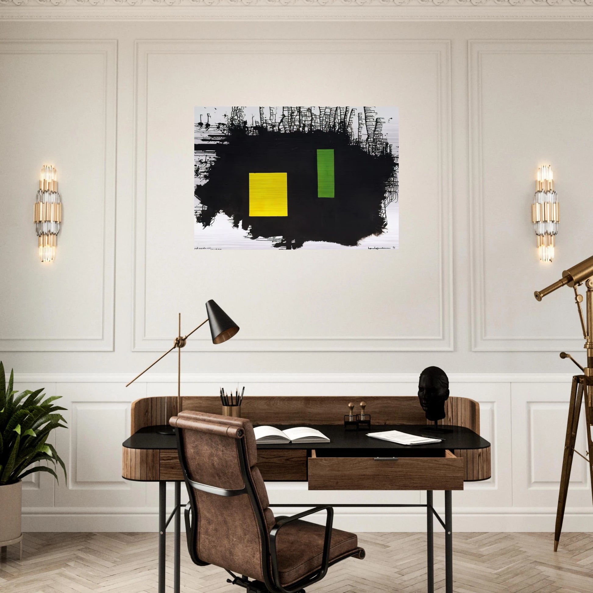 To J.F.K. - A Thousand Roots Did Die With Thee - Hans Hofmann Brushed Aluminum Print - 70x100 cm / 28x40 inches | Hans Hofmann Aluminum Print | Hans Hofmann Prints
