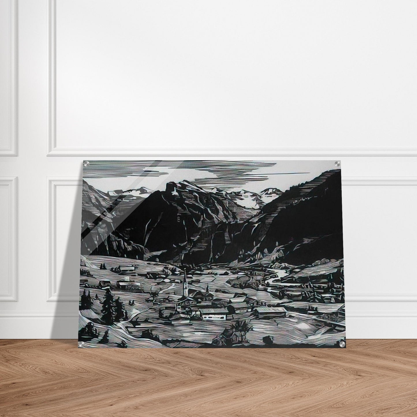 Hinterstein - Expressionism - Konrad Zuse Acrylic Print - 70x100 cm / 28x40″ inches | Konrad Zuse Wall Art | Konrad Zuse Prints
