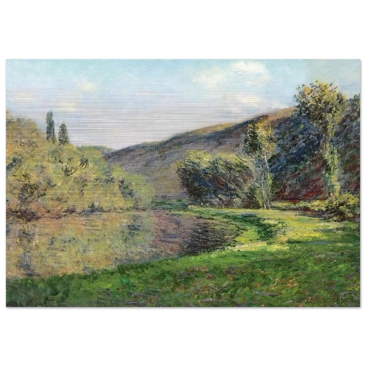 The Arm of the Siene at Jeufosse, Afternoon - claude monet Brushed Aluminum Print - 70x100 cm / 28x40 inches | claude monet Aluminum Print | claude monet Prints