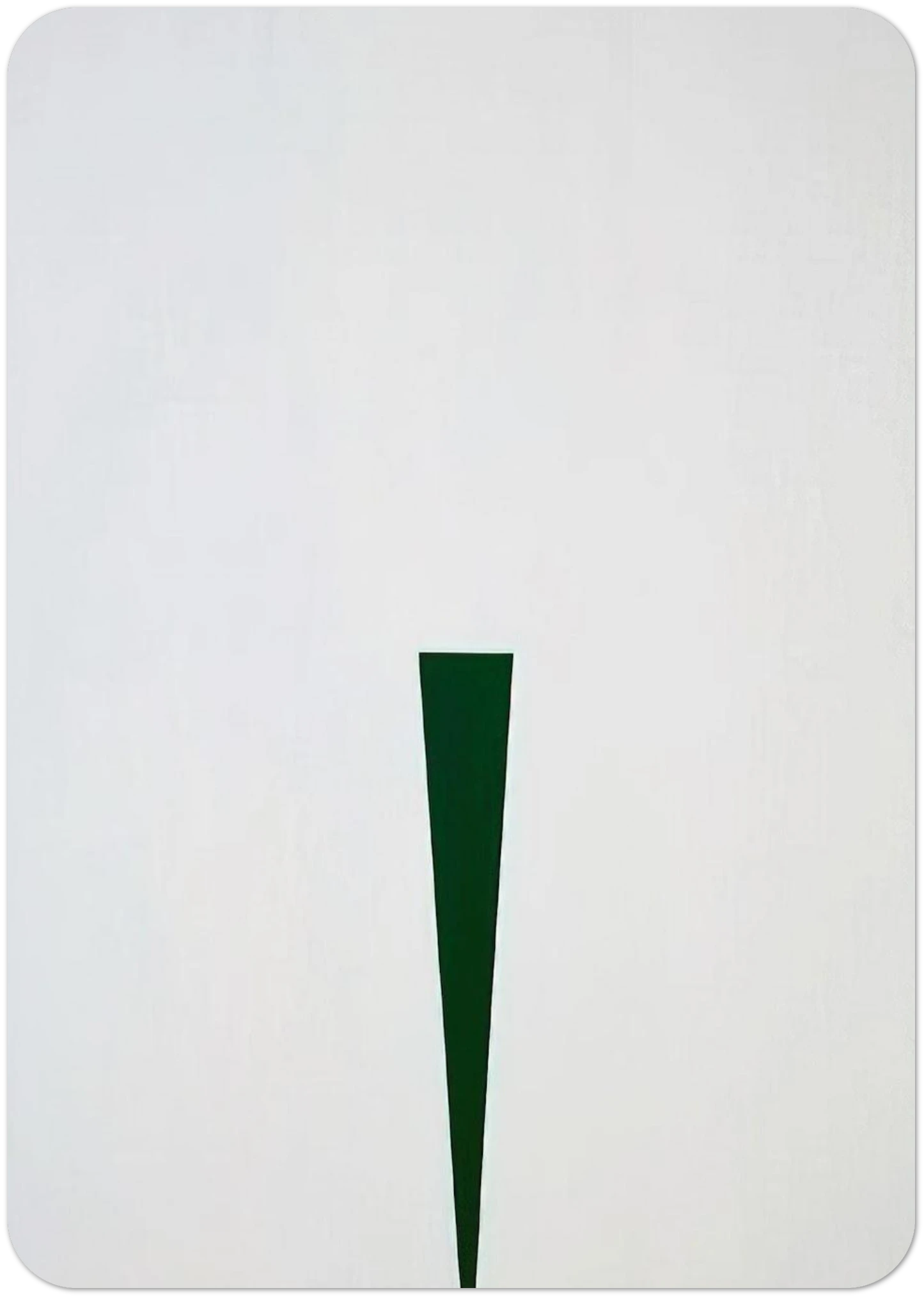 Blanco y Verde - 1966 By Carmen Herrera Pack of 10 Post Cards | Carmen Herrera Post Cards | A6 (10.5 x 14.8 cm) - 4.1 x 5.8 inches