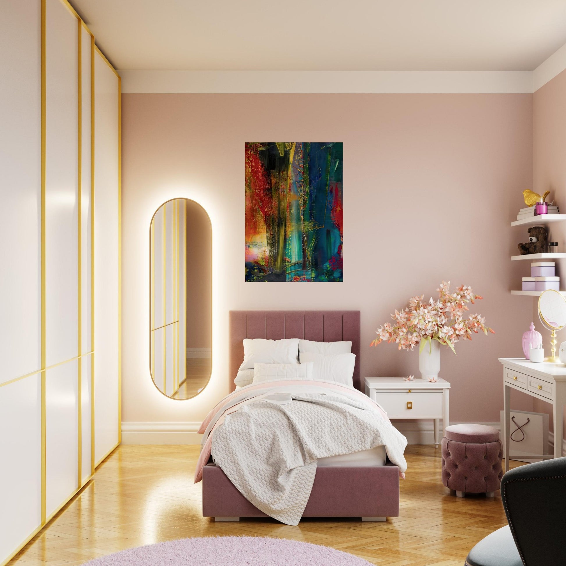 ABSTRACT PAINTING 599 1986 - Gerhard Richter Brushed Aluminum Print - 70x100 cm / 28x40 inches | Gerhard Richter Aluminum Print | Gerhard Richter Prints