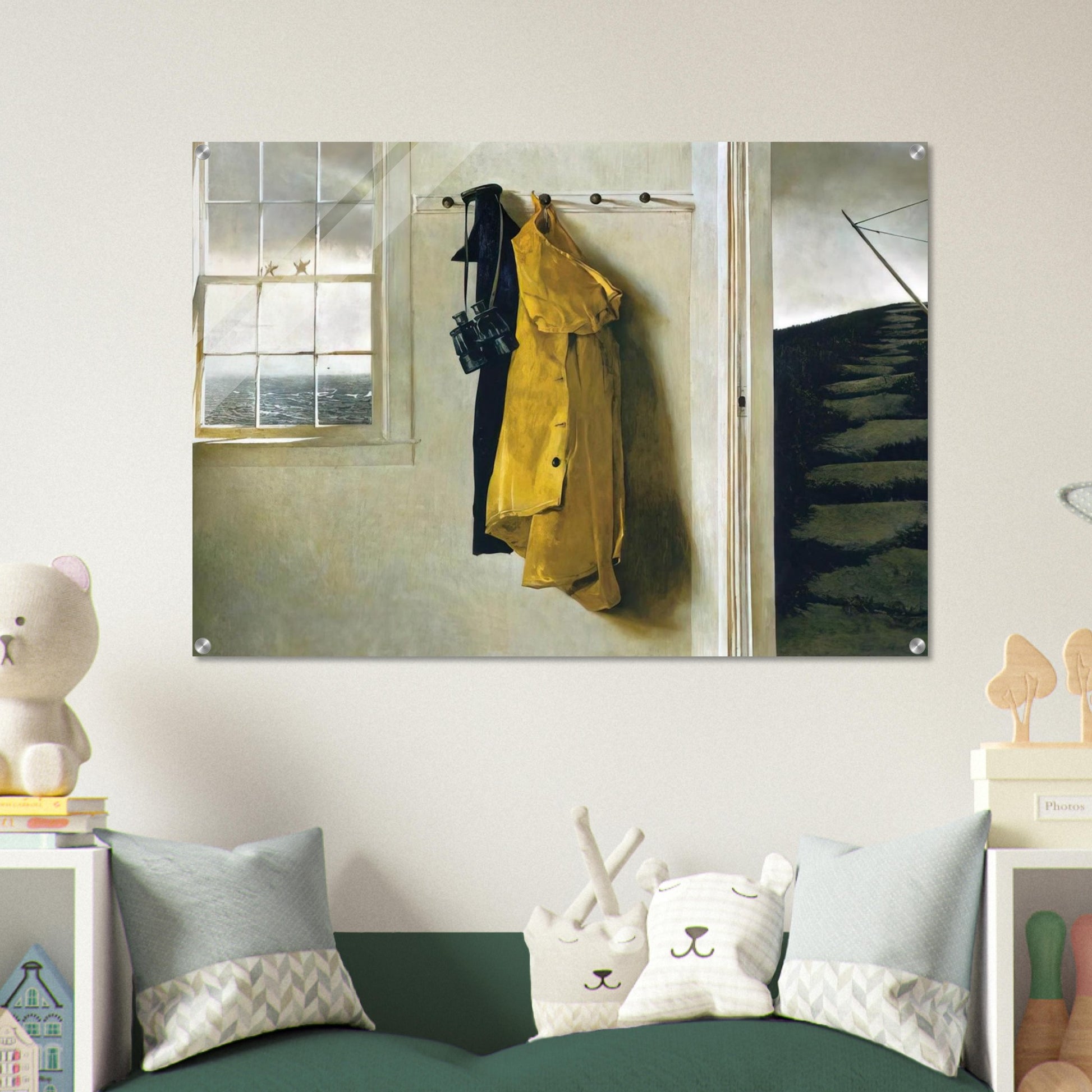 SQUALL - Andrew Wyeth Acrylic Print - 70x100 cm / 28x40″ inches | Andrew Wyeth Wall Art | Andrew Wyeth Prints