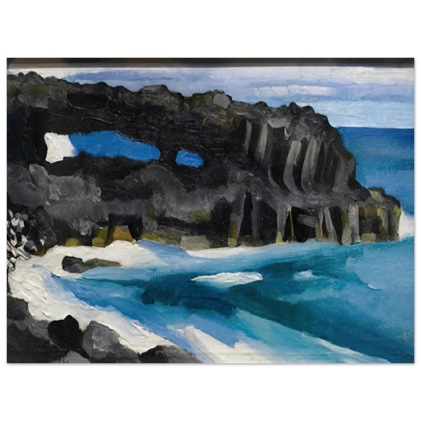 Georgia O'Keeffe - Black Lava Bridge, Hana Coast-No. II Fine Art Poster