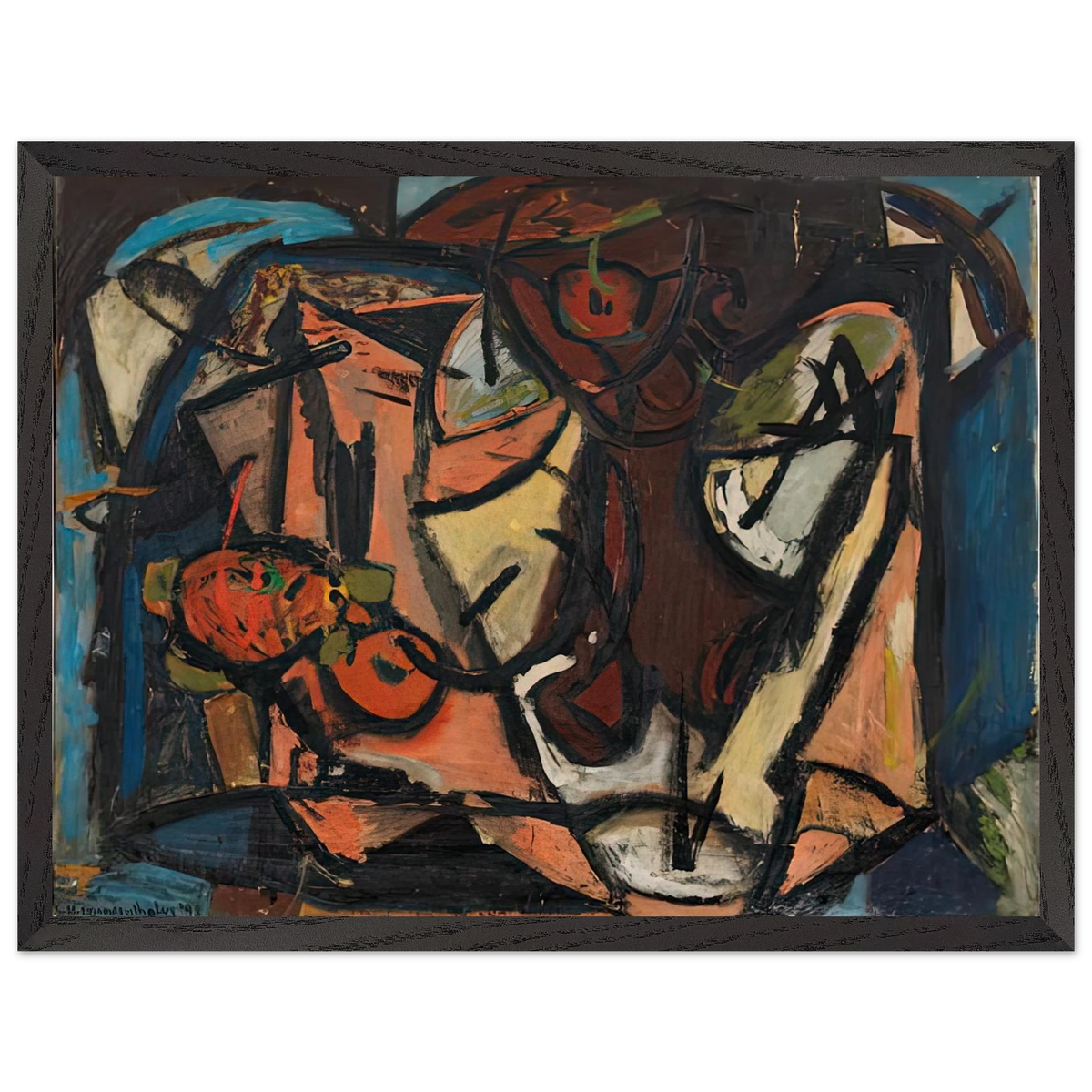 Helen Frankenthaler - Still Life, 1948- Wall Art - 30x40 cm / 12x16 inches - Fine Art Poster-canvas - -