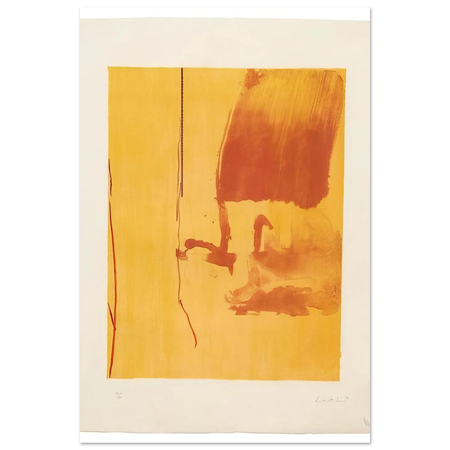 Helen Frankenthaler - Harvest - 1976 Wall art - A1 (59.4 x 84.1  cm) - Fine Art Poster-canvas - -