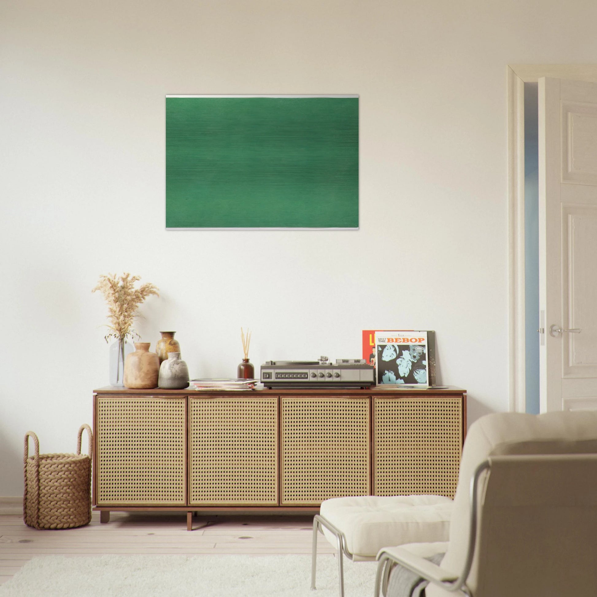 Green - Ellsworth Kelly Brushed Aluminum Print - 70x100 cm / 28x40 inches | Ellsworth Kelly Aluminum Print | Ellsworth Kelly Prints