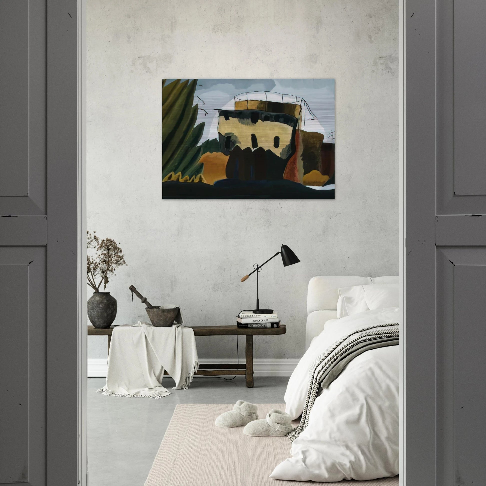 Tanks - 1938 - Arthur Dove Brushed Aluminum Print - 70x100 cm / 28x40 inches | Arthur Dove Aluminum Print | Arthur Dove Prints