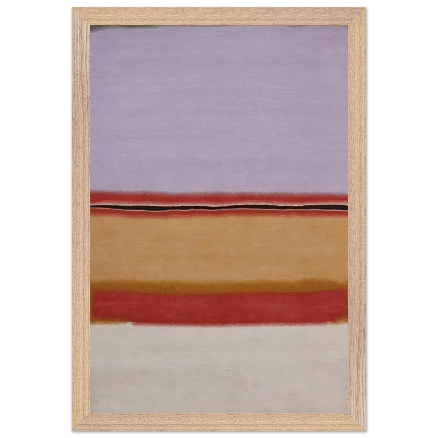Mark Rothko - Orange over Violet - 1968 Wall Art - 60x80 cm / 24x32 inches - Fine Art Poster - -