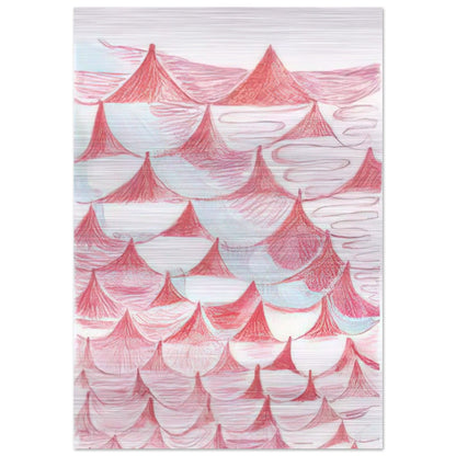 UNTITLED 1995 5 - Louise Bourgeois Brushed Aluminum Print - 70x100 cm / 28x40 inches | Louise Bourgeois Aluminum Print | Louise Bourgeois Prints