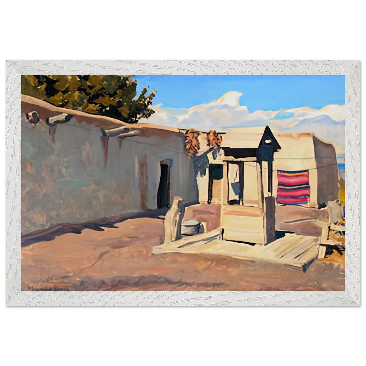 Maynard Dixon - OLD PATIO 1931 Wall art - A2 (42 x 59.4  cm) - Fine Art Poster-canvas - -