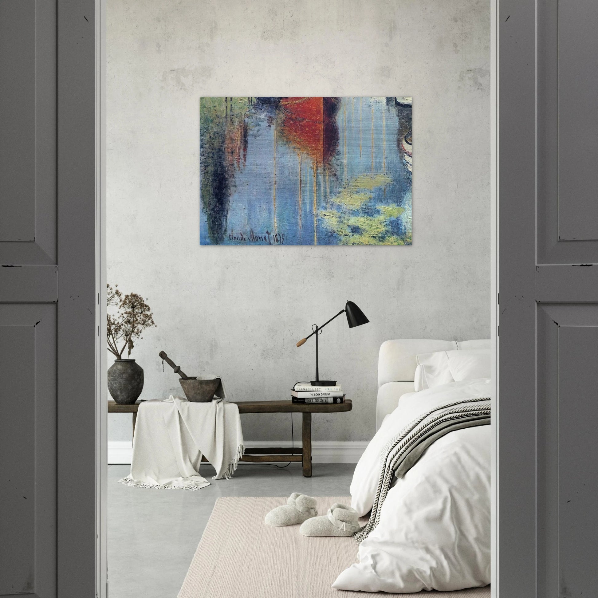 Yachts At Argenteuil - claude monet Brushed Aluminum Print - 70x100 cm / 28x40 inches | claude monet Aluminum Print | claude monet Prints