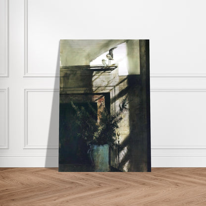 BIRD IN THE HOUSE - Andrew Wyeth Brushed Aluminum Print - 70x100 cm / 28x40 inches | Andrew Wyeth Aluminum Print | Andrew Wyeth Prints
