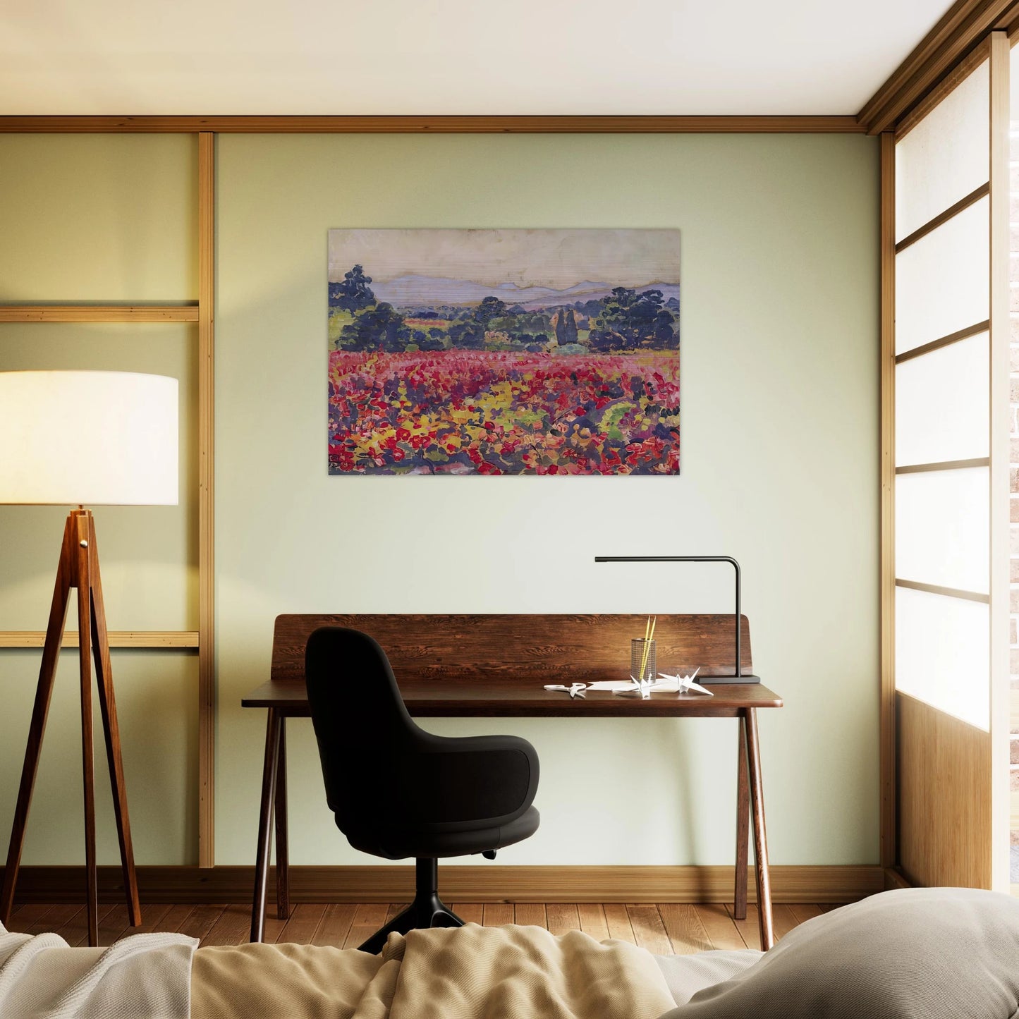 THE VINES IN SAINT CLAIR 1912 - Theo van Rysselberghe Brushed Aluminum Print - 70x100 cm / 28x40 inches | Theo van Rysselberghe Aluminum Print | Theo van Rysselberghe Prints