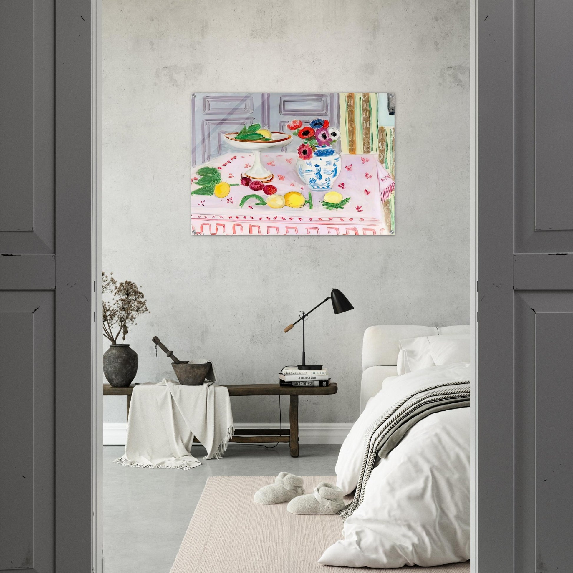 THE PINK TABLECLOTH 1925 - Henri Matisse Acrylic Print - 70x100 cm / 28x40″ inches | Henri Matisse Wall Art | Henri Matisse Prints