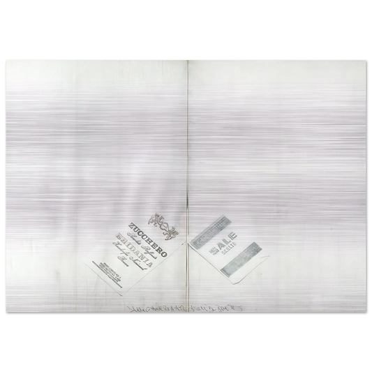 DA ALIGHIERO NATI A GUIDO BOETTI 1986 - Alighiero Boetti Brushed Aluminum Print - 70x100 cm / 28x40 inches | Alighiero Boetti Aluminum Print | Alighiero Boetti Prints