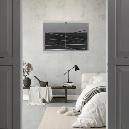 VIBRATIONS M TALLIQUES 1969 - Jesus Rafael Soto Brushed Aluminum Print - 70x100 cm / 28x40 inches | Jesus Rafael Soto Aluminum Print | Jesus Rafael Soto Prints