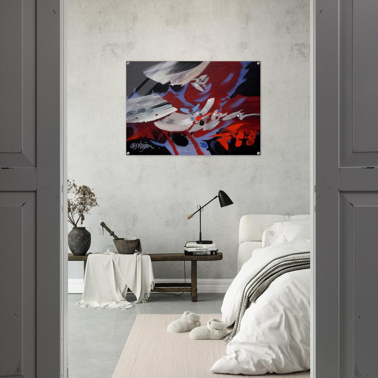 VIENTOS 1989 - Alejandro Obregon Acrylic Print - 70x100 cm / 28x40″ inches | Alejandro Obregon Wall Art | Alejandro Obregon Prints