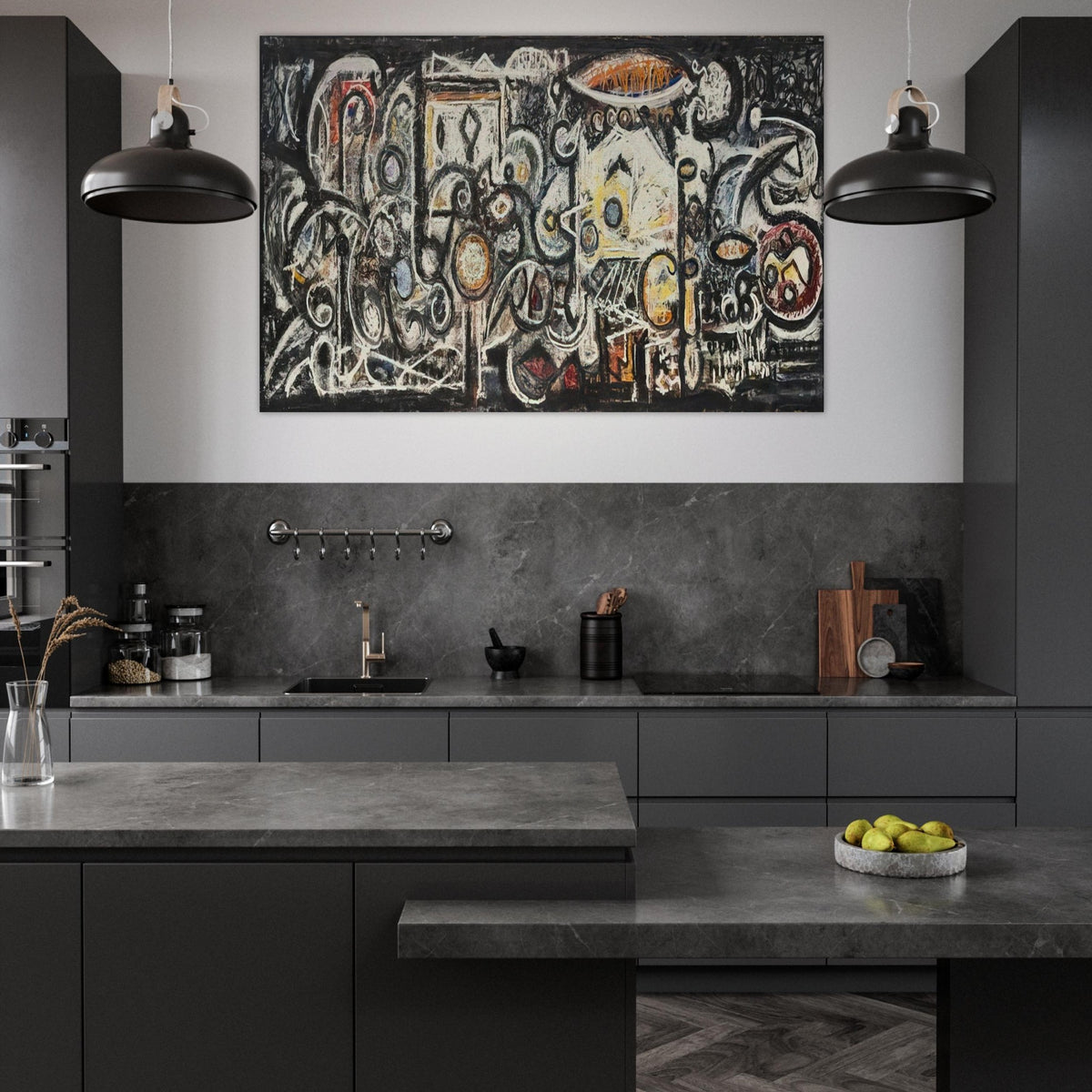 Fugue Number 2 - 1943 - Richard Pousette-Dart Art Prints - 100x150 cm / 40x60″ inches | Richard Pousette-Dart Poster | Richard Pousette-Dart Prints
