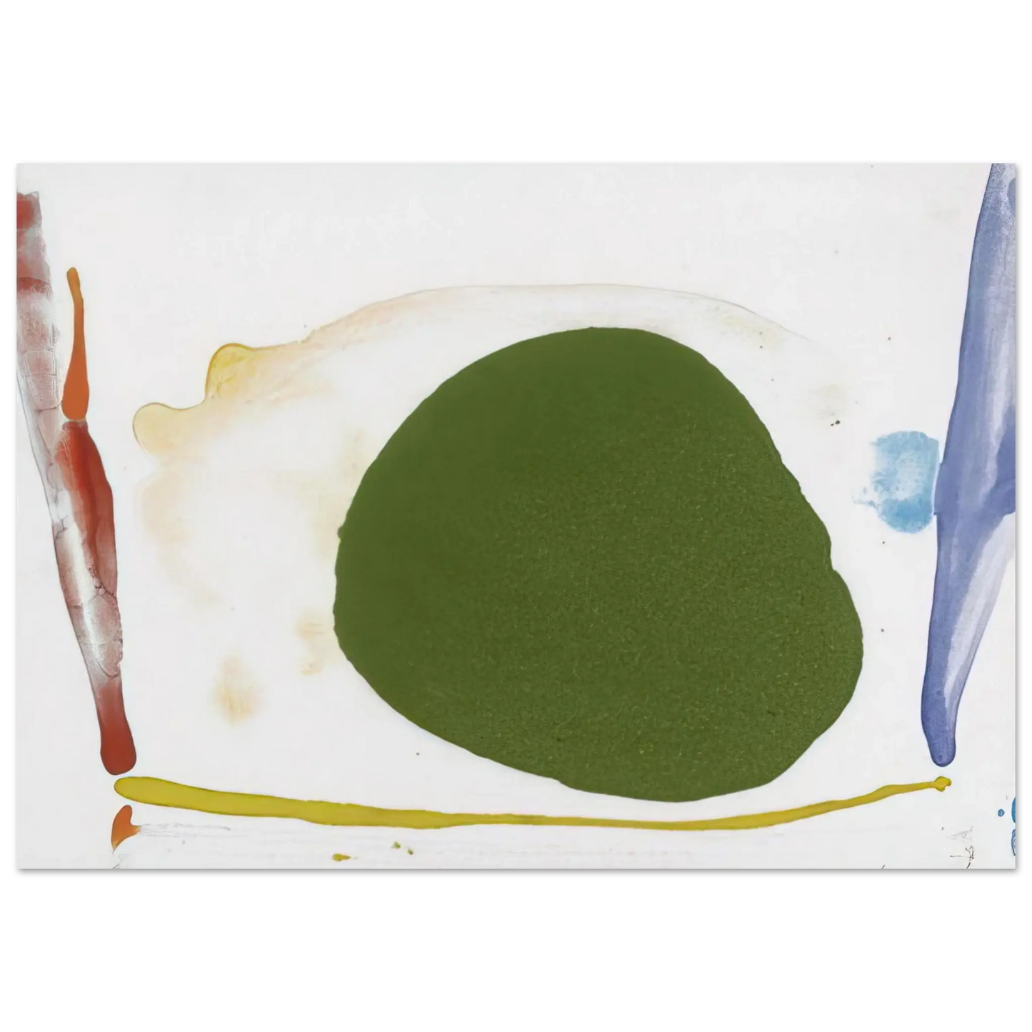 Helen Frankenthaler - Thanksgiving Day - 1973 Wall art - 15x20 cm / 6x8 Inches - Premium Wooden Framed Poster With Fine Art Paper - Black frame