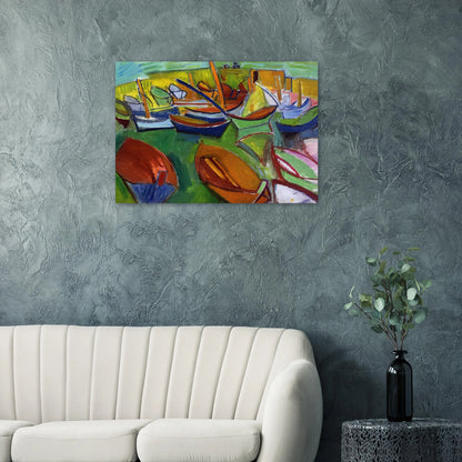 MARTIGUES 1907 - Raoul Dufy Brushed Aluminum Print - 70x100 cm / 28x40 inches | Raoul Dufy Aluminum Print | Raoul Dufy Prints