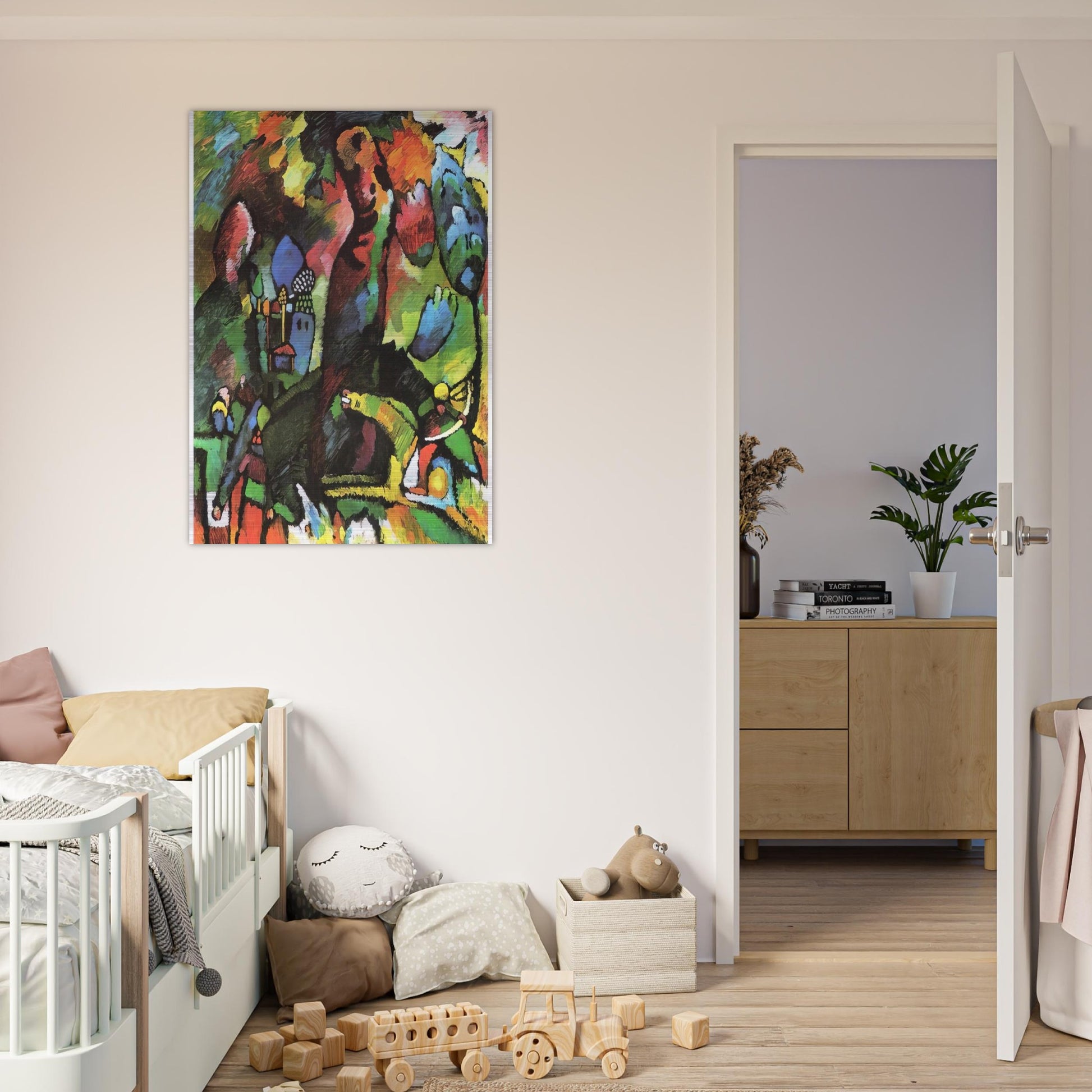 PICTURE WITH ARCHER 1909 - Wassily Kandinsky Brushed Aluminum Print - 70x100 cm / 28x40 inches | Wassily Kandinsky Aluminum Print | Wassily Kandinsky Prints
