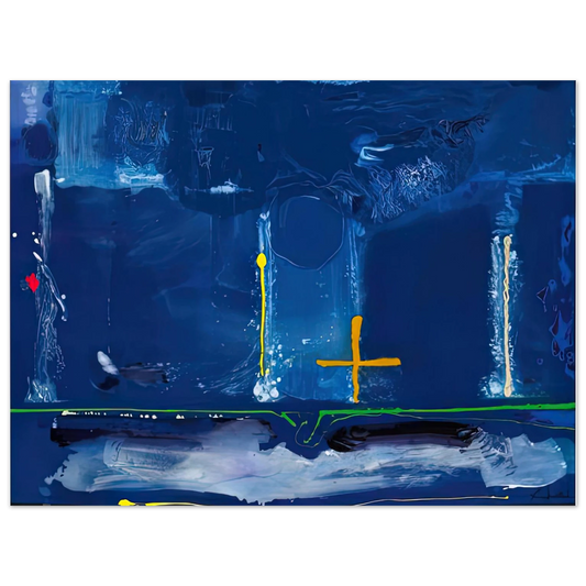 Helen Frankenthaler - Sister Sky, 1991- Wall Art - 21x29.7 cm / 8x12" - Fine Art Poster-canvas - -