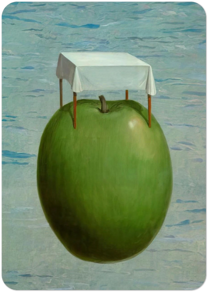 FINE REALITIES 1964 By Rene Magritte Pack of 10 Post Cards | Rene Magritte Post Cards | A6 (10.5 x 14.8 cm) - 4.1 x 5.8 inches