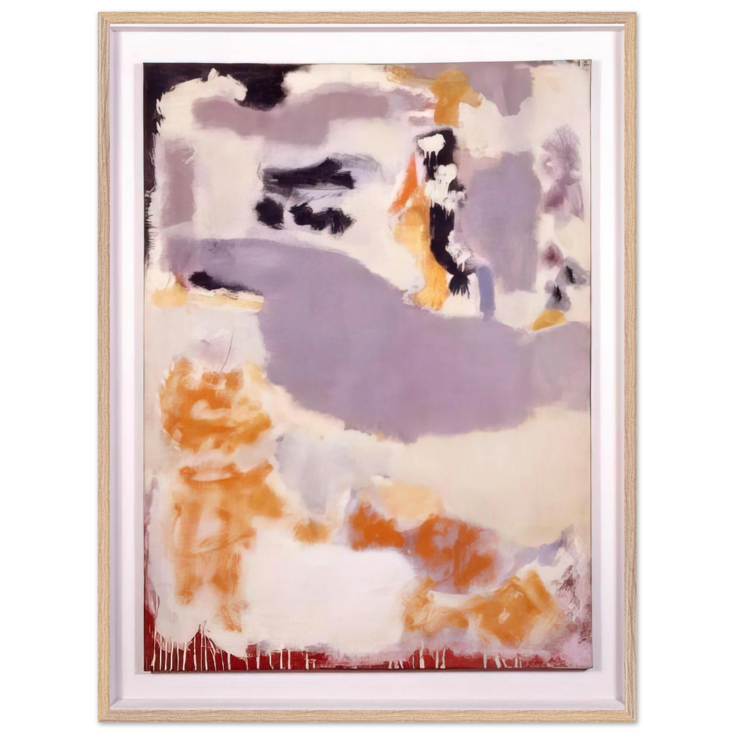 Mark Rothko - Untitled 14B - 1947 Wall Art - 60x80 cm / 24x32 inches - Premium Wooden Framed Poster With Fine Art Paper - Black frame