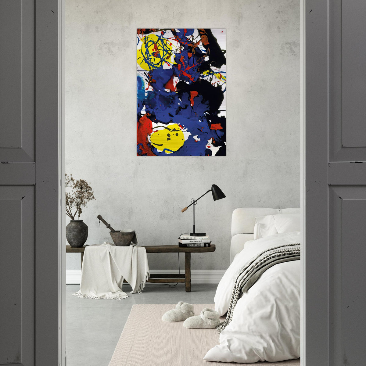 Untitled  SFP94-131  SFF 1801  - Sam Francis Brushed Aluminum Print - 70x100 cm / 28x40 inches | Sam Francis Aluminum Print | Sam Francis Prints