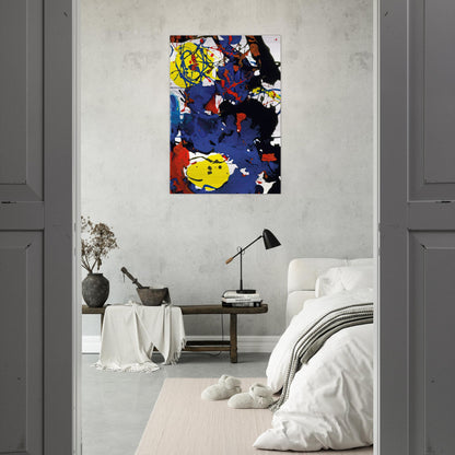 Untitled  SFP94-131  SFF 1801  - Sam Francis Brushed Aluminum Print - 70x100 cm / 28x40 inches | Sam Francis Aluminum Print | Sam Francis Prints