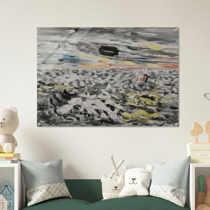 Movement in Greys and Yellows - 1946 - John Marin Acrylic Print - 70x100 cm / 28x40″ inches