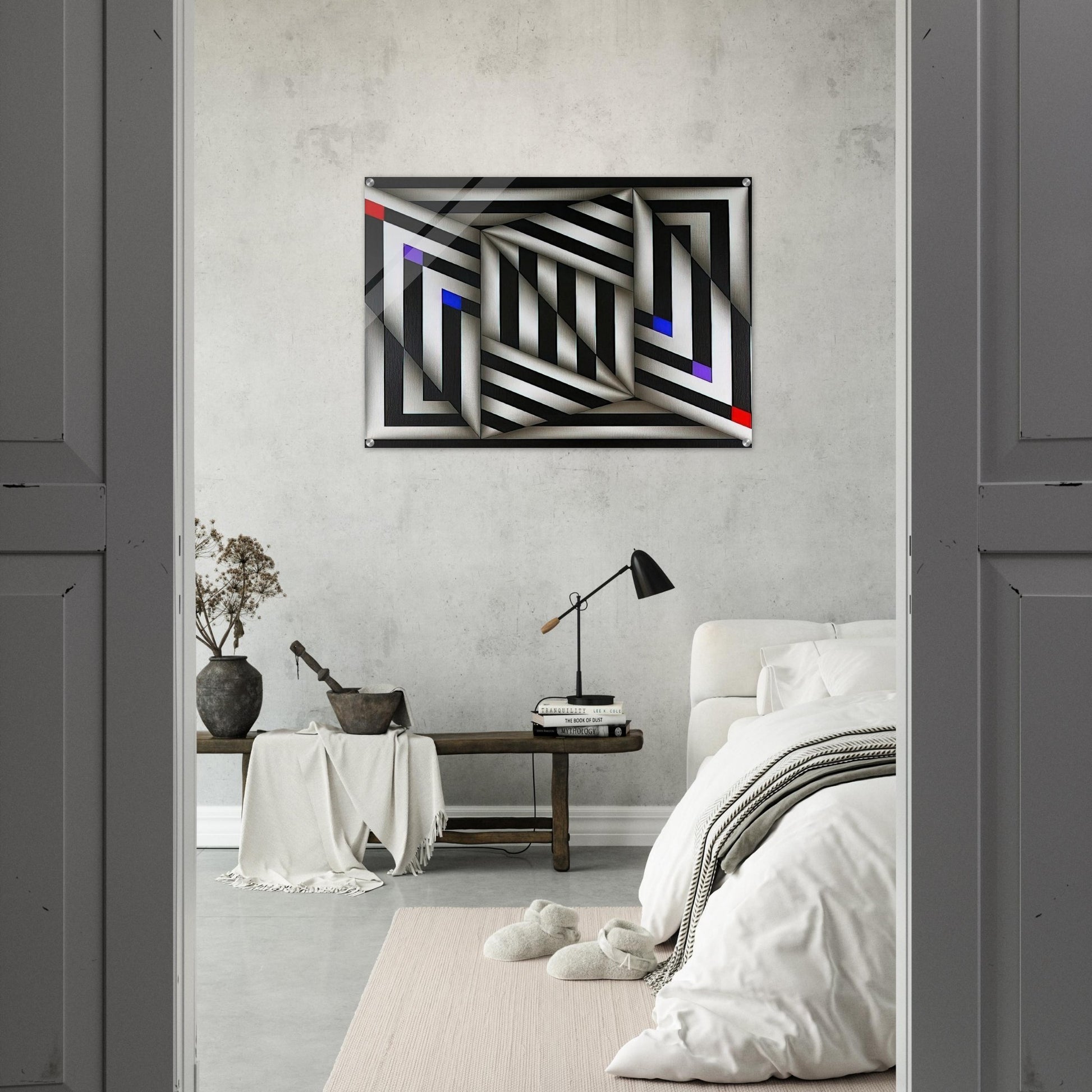 Saratoy III - 1980 - Omar Rayo Acrylic Print - 70x100 cm / 28x40″ inches | Omar Rayo Wall Art | Omar Rayo Prints