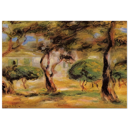 The Garden Collettes - Pierre-Auguste Renoir Brushed Aluminum Print - 70x100 cm / 28x40 inches | Pierre-Auguste Renoir Aluminum Print | Pierre-Auguste Renoir Prints