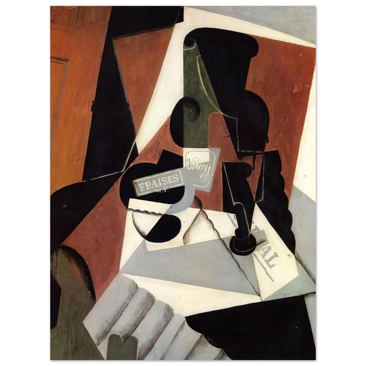 Juan Gris - STRAWBERRY JAM 1917  75x100 cm / 30x40inches Fine Art Poster
