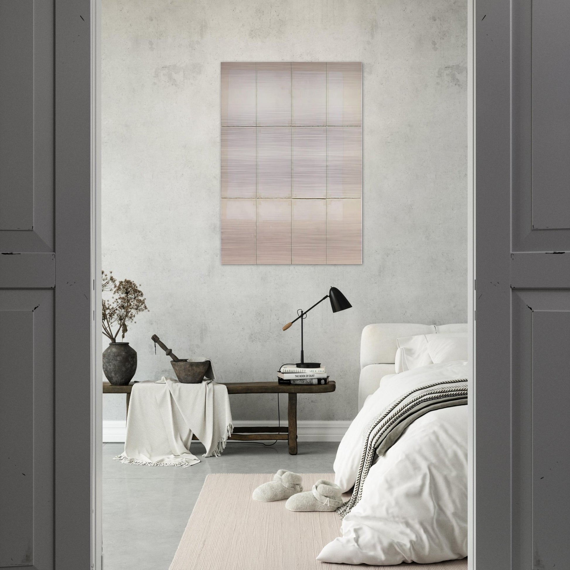 Classico 5 - Robert Ryman Brushed Aluminum Print - 70x100 cm / 28x40 inches | Robert Ryman Aluminum Print | Robert Ryman Prints