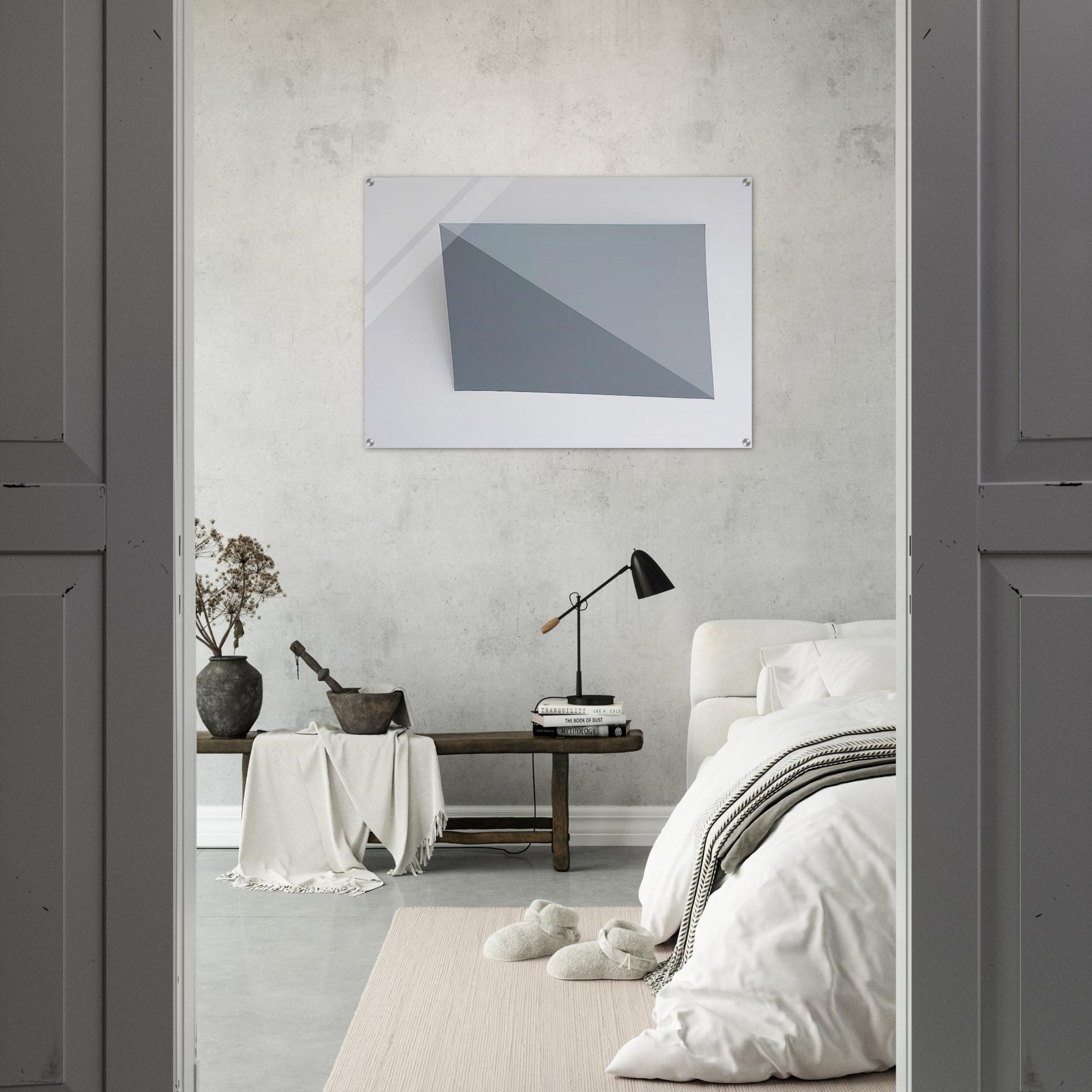 Three-Dimensional Picture diagonal folding - 1966 - Charlotte Posenenske Acrylic Print - 70x100 cm / 28x40″ inches | Charlotte Posenenske Wall Art | Charlotte Posenenske Prints