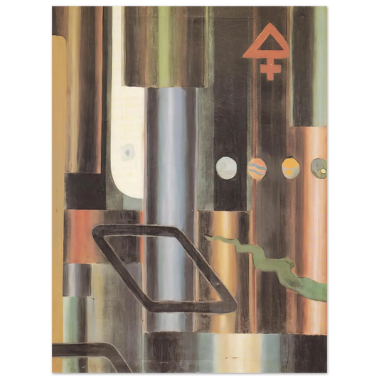 Julius Evola - La libra s'infiamma e le piramidi - 1921  75x100 cm / 30x40inches Fine Art Poster