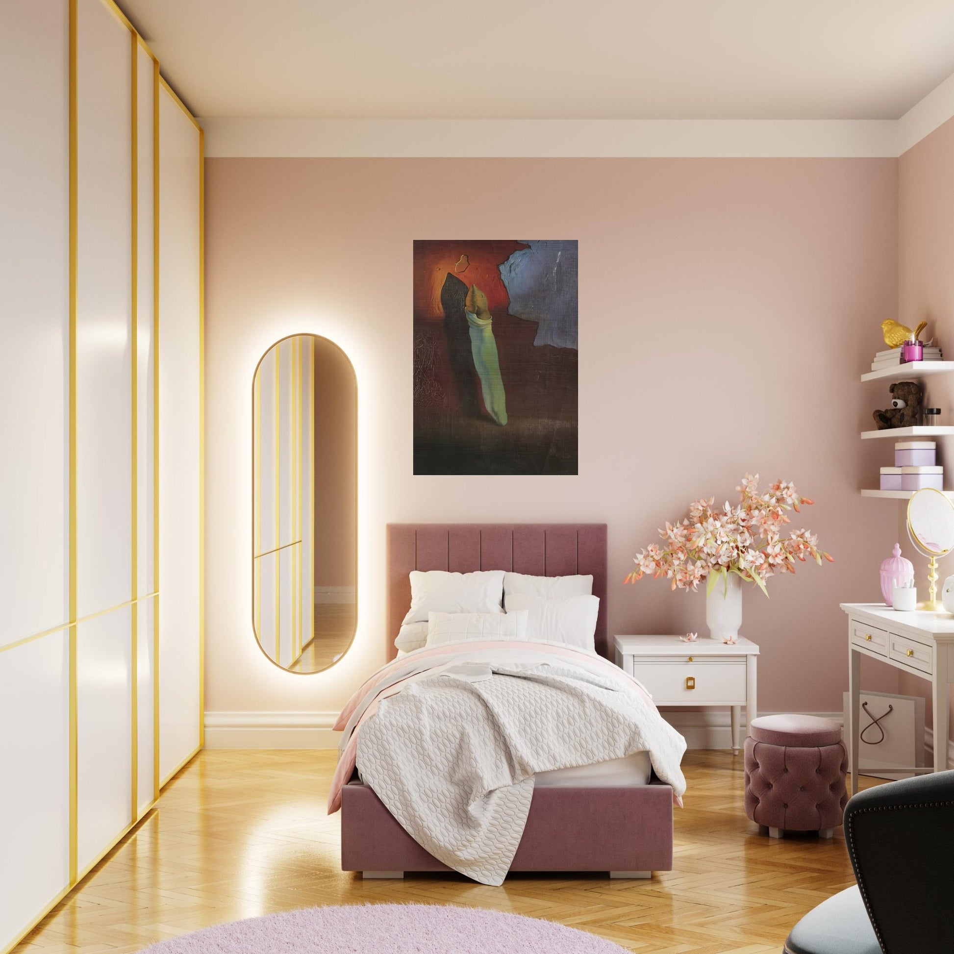 ANTHROPOMORPHIC BREAD 1 - Salvador Dali Brushed Aluminum Print - 70x100 cm / 28x40 inches | Salvador Dali Aluminum Print | Salvador Dali Prints