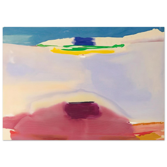 Helen Frankenthaler - Leveling - 1973 Wall art - 13x18 cm / 5x7 inches - Fine Art Poster-canvas - -
