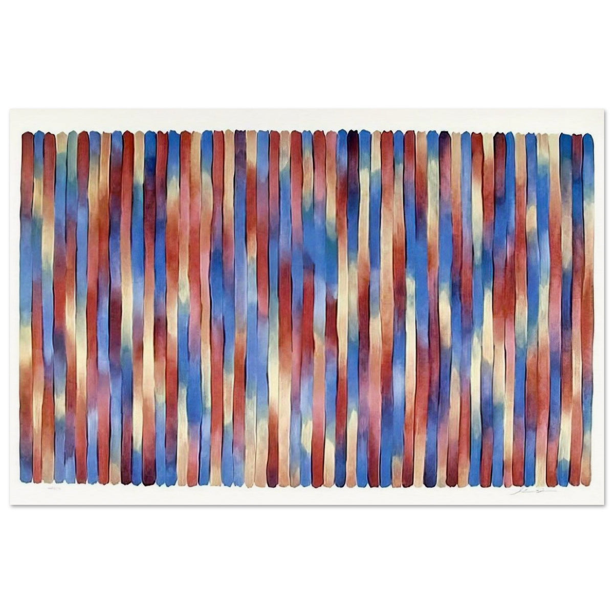 Banjo - 1981 - Gene Davis Art Prints - 100x150 cm / 40x60″ inches | Gene Davis Poster | Gene Davis Prints