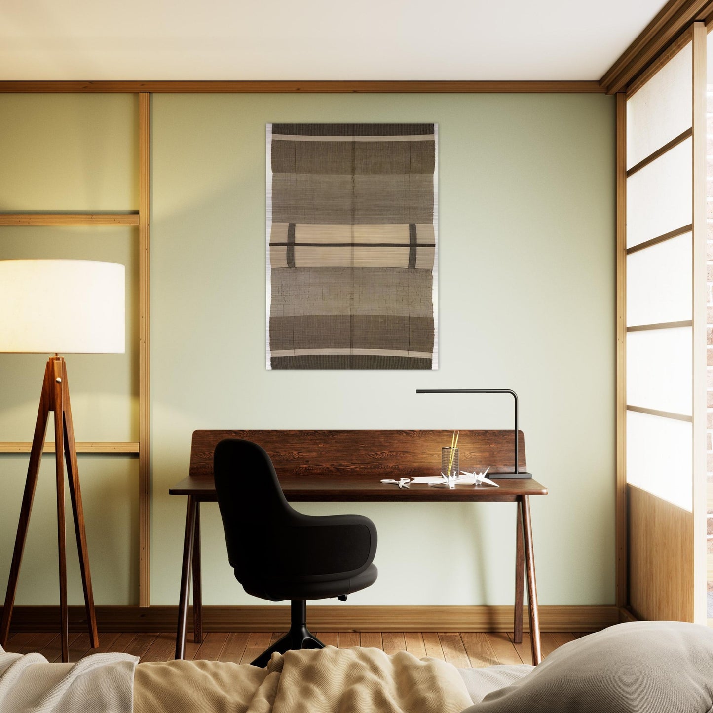 WALL HANGING 1924 - Anni Albers Brushed Aluminum Print - 70x100 cm / 28x40 inches | Anni Albers Aluminum Print | Anni Albers Prints