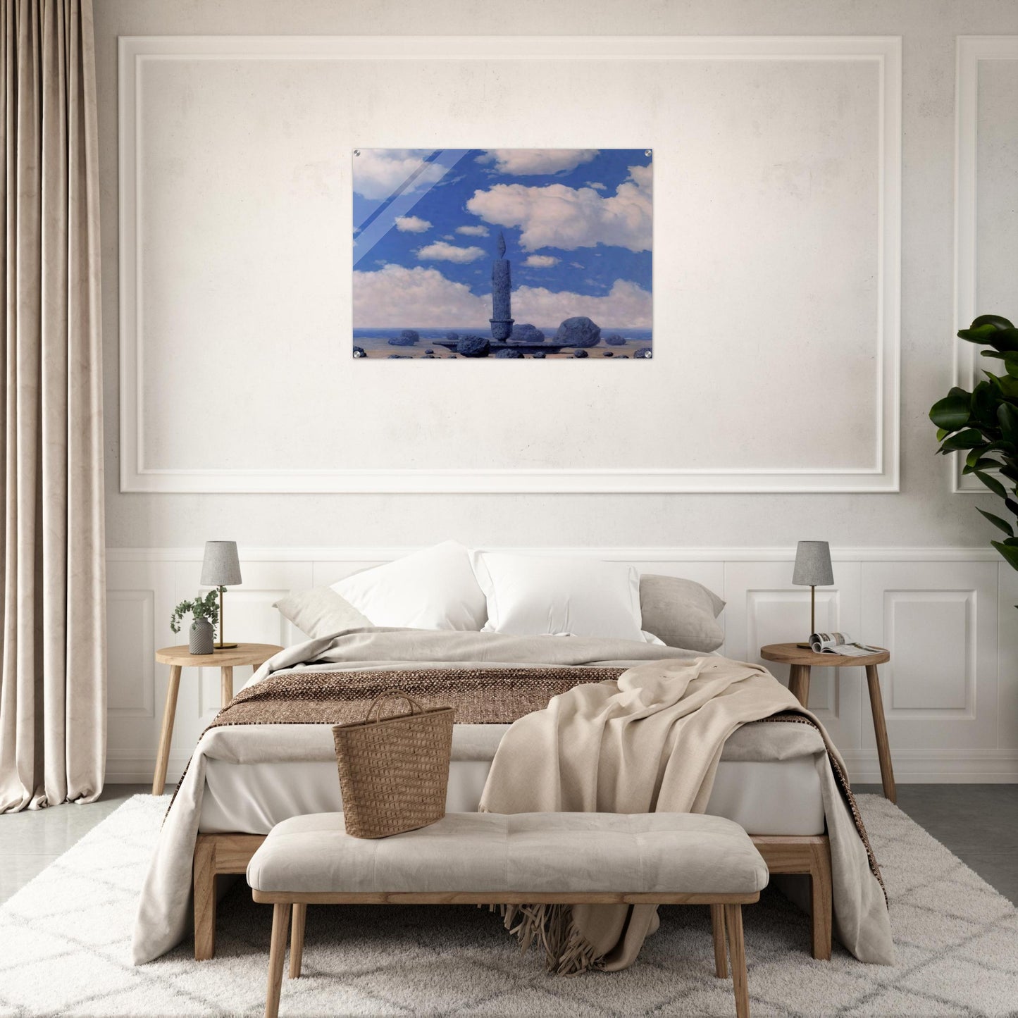 SOUVENIR FROM TRAVELS - Rene Magritte Acrylic Print - 70x100 cm / 28x40″ inches