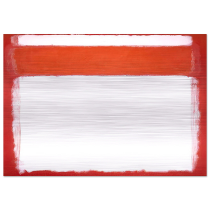 No. 16 - 1957 - Mark Rothko Brushed Aluminum Print - 70x100 cm / 28x40 inches | Mark Rothko Aluminum Print | Mark Rothko Prints