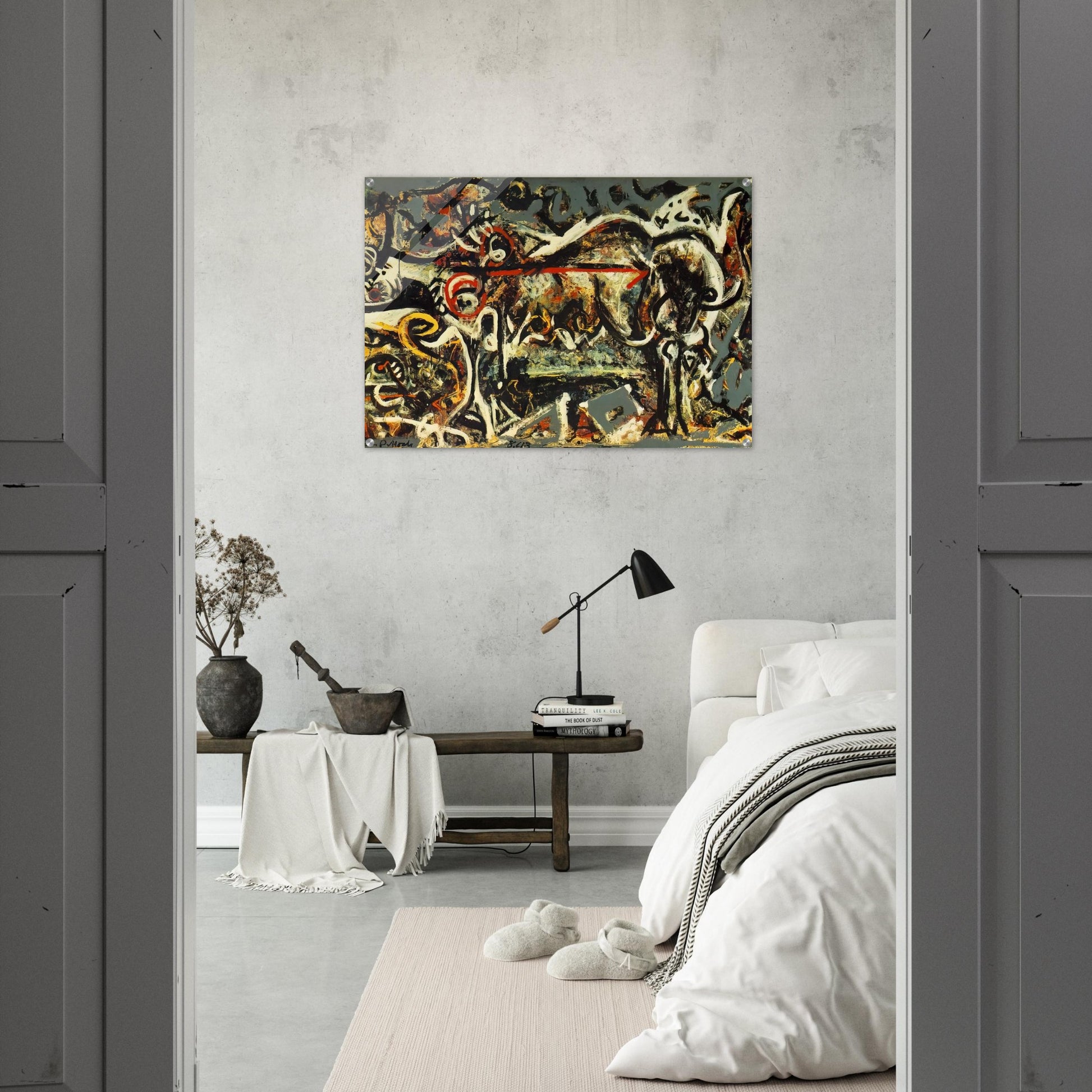 THE SHE WOLF - Jackson Pollock Acrylic Print - 70x100 cm / 28x40″ inches