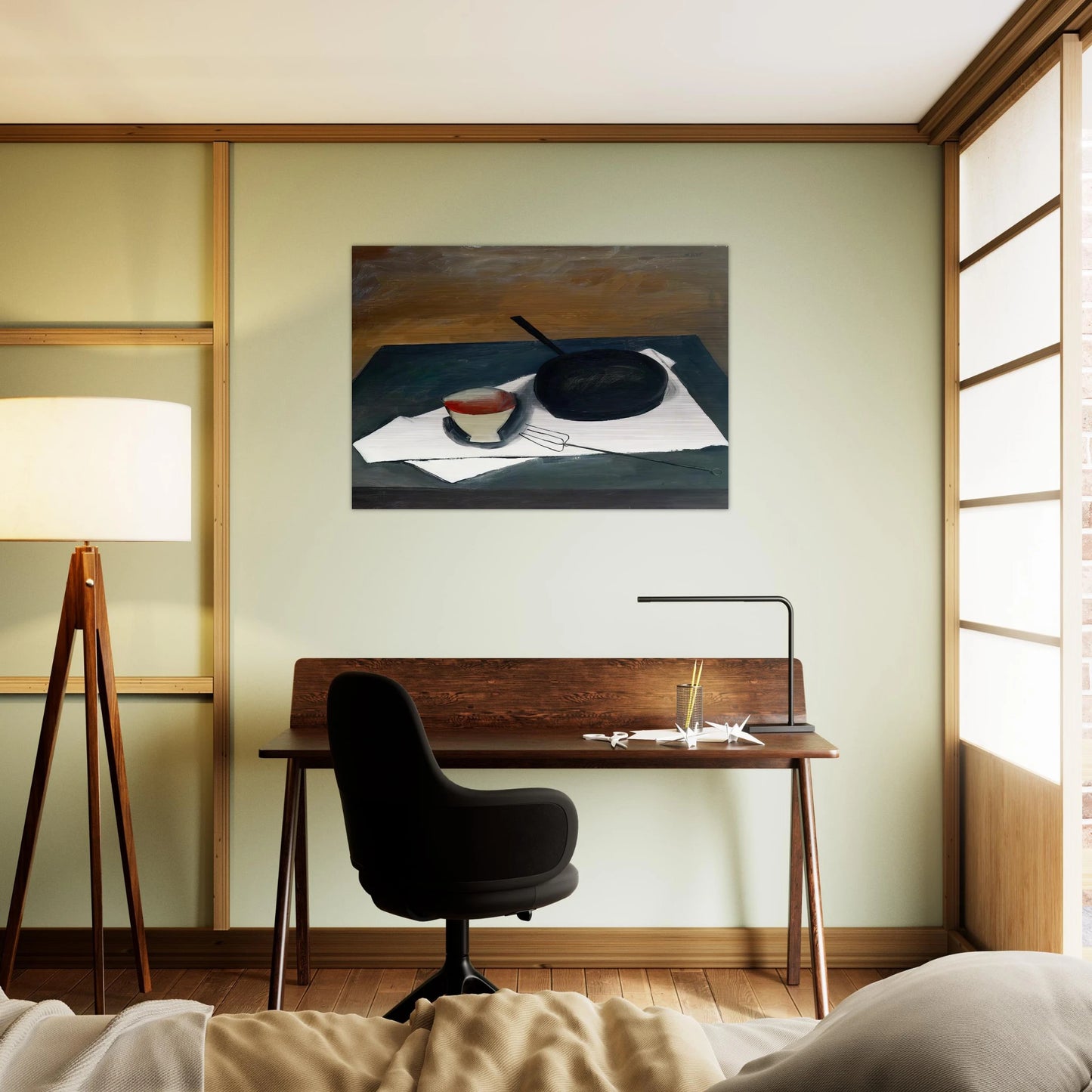 The Frying Pan - 1946 - William Scott Brushed Aluminum Print - 70x100 cm / 28x40 inches | William Scott Aluminum Print | William Scott Prints