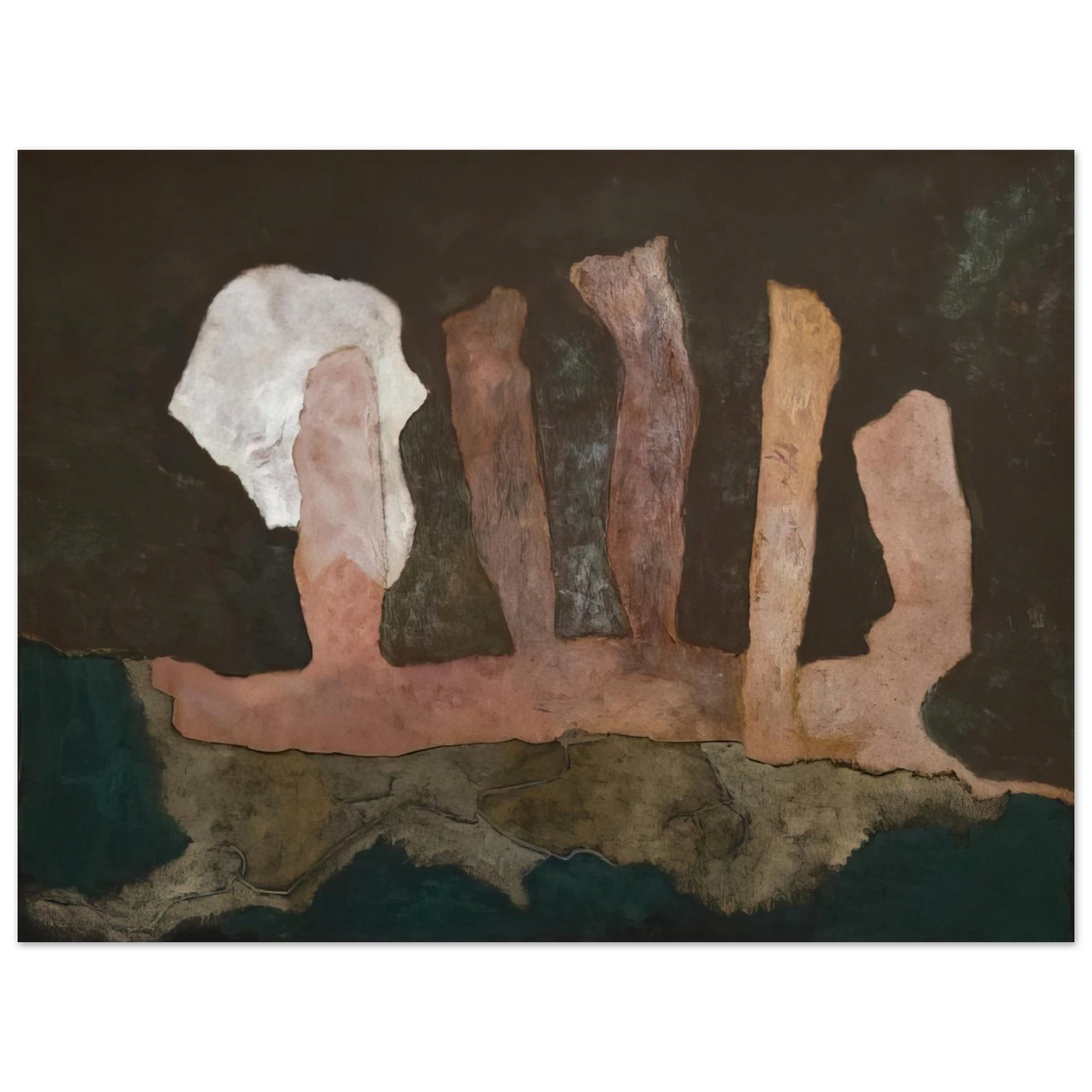 Theodoros Stamos - The Sacrifice - 1946  75x100 cm / 30x40inches Fine Art Poster