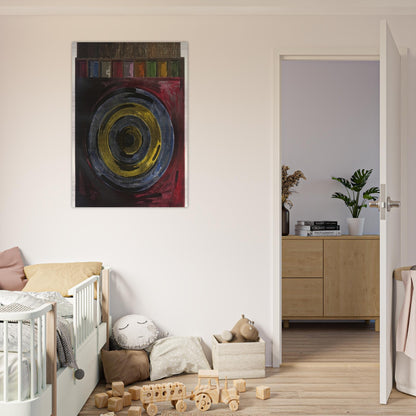 TARGET WITH PLASTER CASTS UNIVERSAL LIMITED ART EDITIONS 208 - Jasper Johns Brushed Aluminum Print - 70x100 cm / 28x40 inches | Jasper Johns Aluminum Print | Jasper Johns Prints