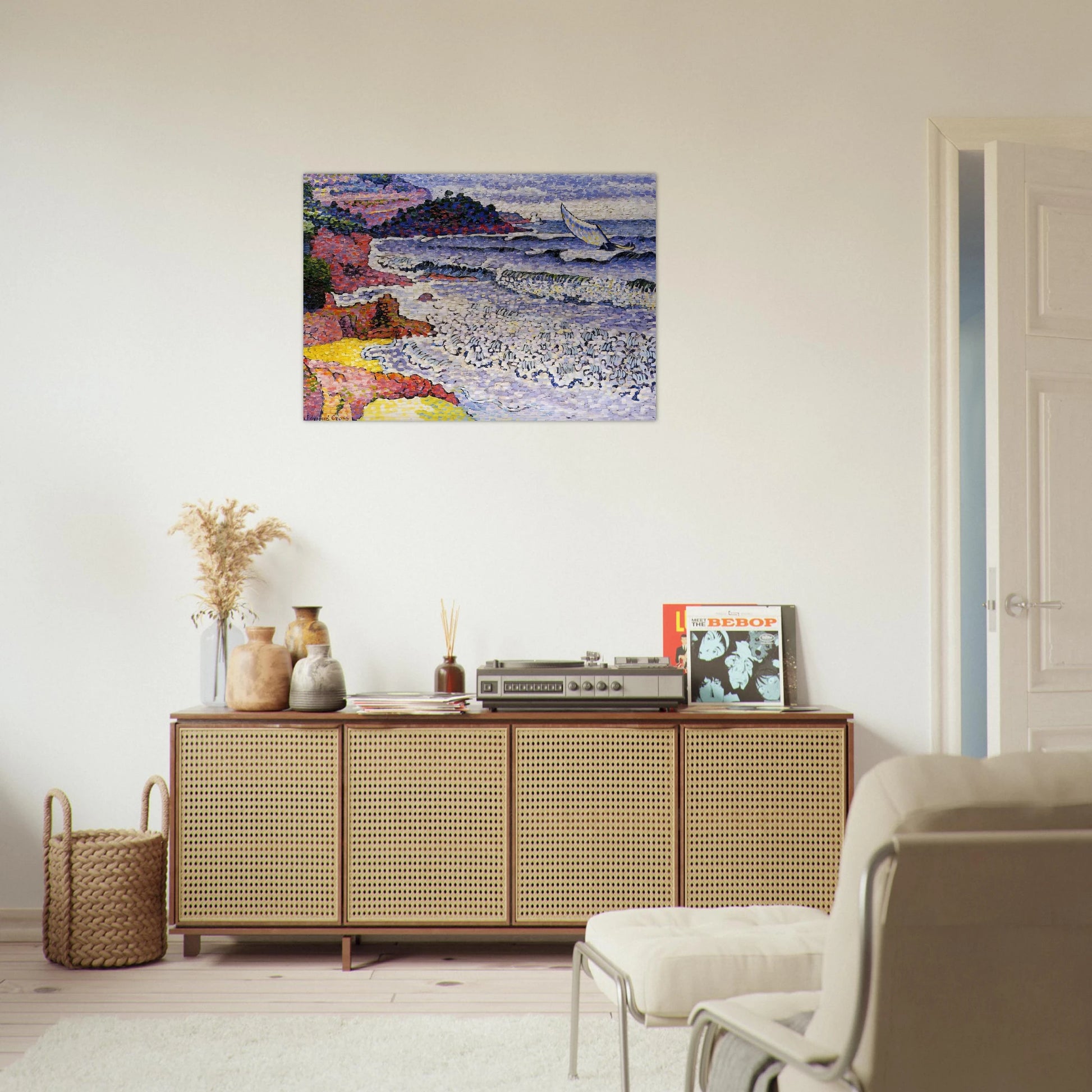The Choppy Sea - Henri-Edmond Cross Brushed Aluminum Print - 70x100 cm / 28x40 inches | Henri-Edmond Cross Aluminum Print | Henri-Edmond Cross Prints