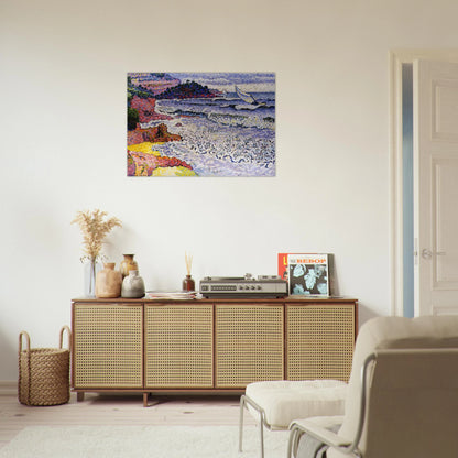 The Choppy Sea - Henri-Edmond Cross Brushed Aluminum Print - 70x100 cm / 28x40 inches | Henri-Edmond Cross Aluminum Print | Henri-Edmond Cross Prints