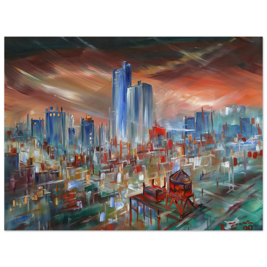 Konrad Zuse - Big City  75x100 cm / 30x40inches Fine Art Poster